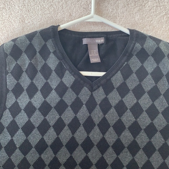 H&M cotton argyle vest - Picture 4 of 6